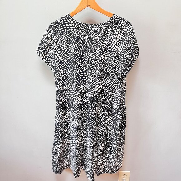 Maeve By Anthropologie Black & White Abstract Print‎ Dress- Sz. M - Picture 3 of 4